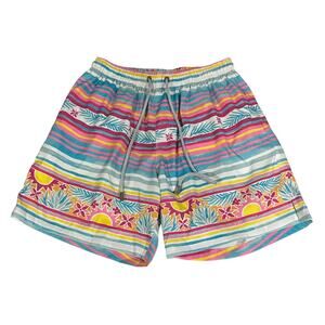 Kenny Flowers The Bahamas Swim Trunks drawstring elastic waist pockets Mens Sz M